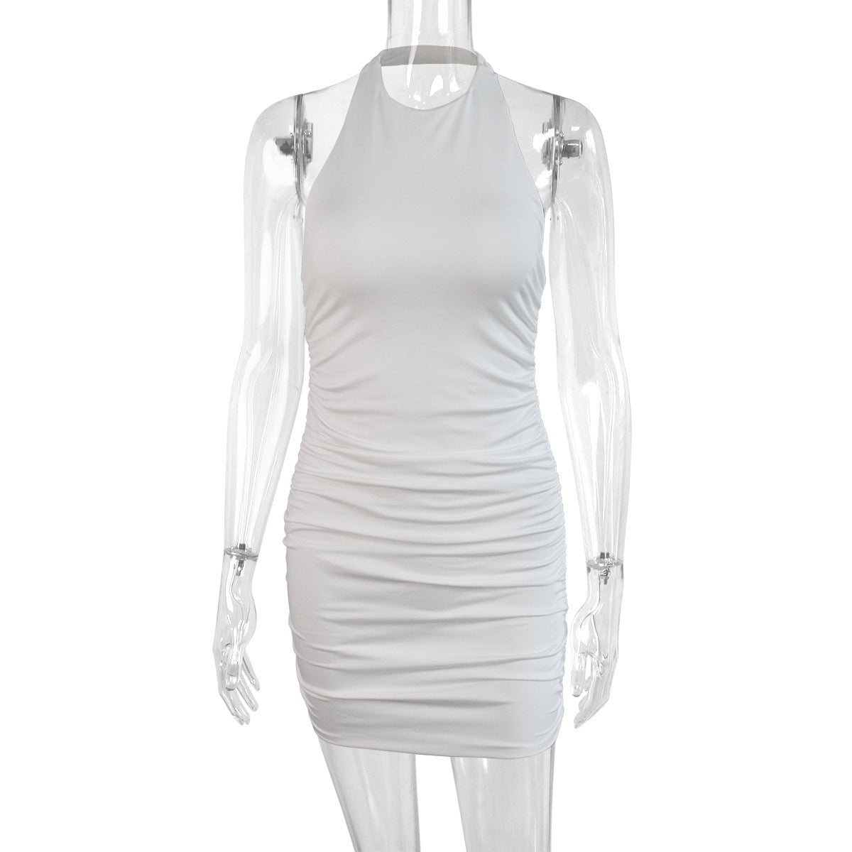 New Round-neck Sleeveless Backless Dress