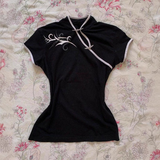 Retro-chic Modern Chinese-style Fashion T-shirt