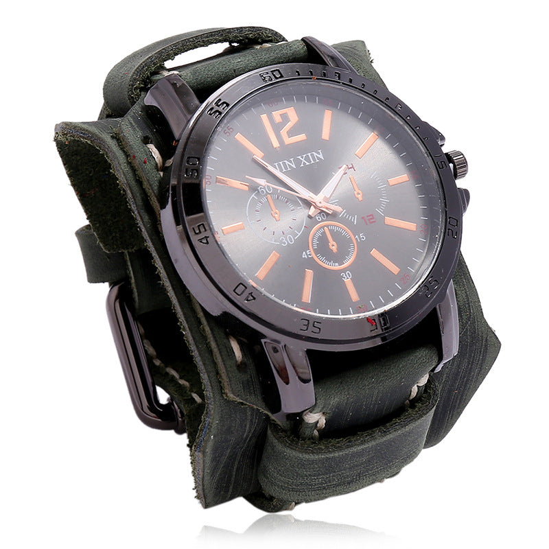 Men's Retro Domineering Cowhide Watch