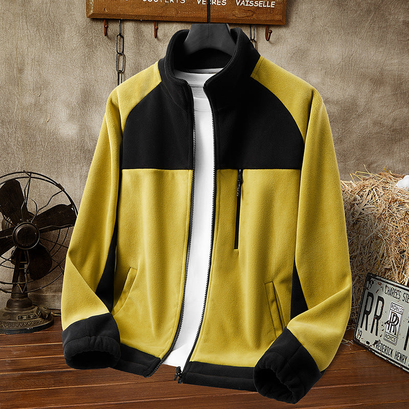 Fleece-lined Polar Fleece Casual Couple Loose All-matching Warm Trendy Tops