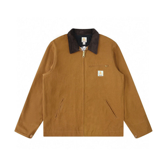 American Workwear Canvas Vintage Safari Jacket Autumn Coat