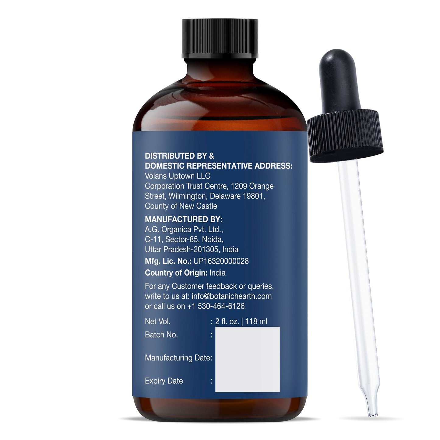 Botanic Hearth 100 % Pure Rosemary Oil för Hair Growth Infused with Biotin | Hårstränghetsbehandling | närande och volym | Med Jojoba olja & Castorolja | Icke-GMO verifierad | 2 fl oz