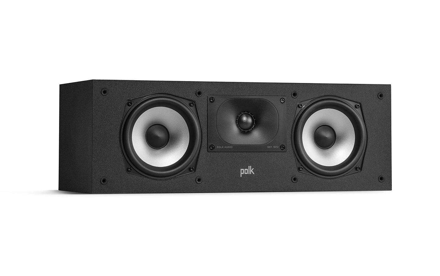 Polk Audio Monitor XT30, Centerhögtalare, Hi-Res-certifierad, kompatibel med Dolby Atmos och DTS:X (styck), svart