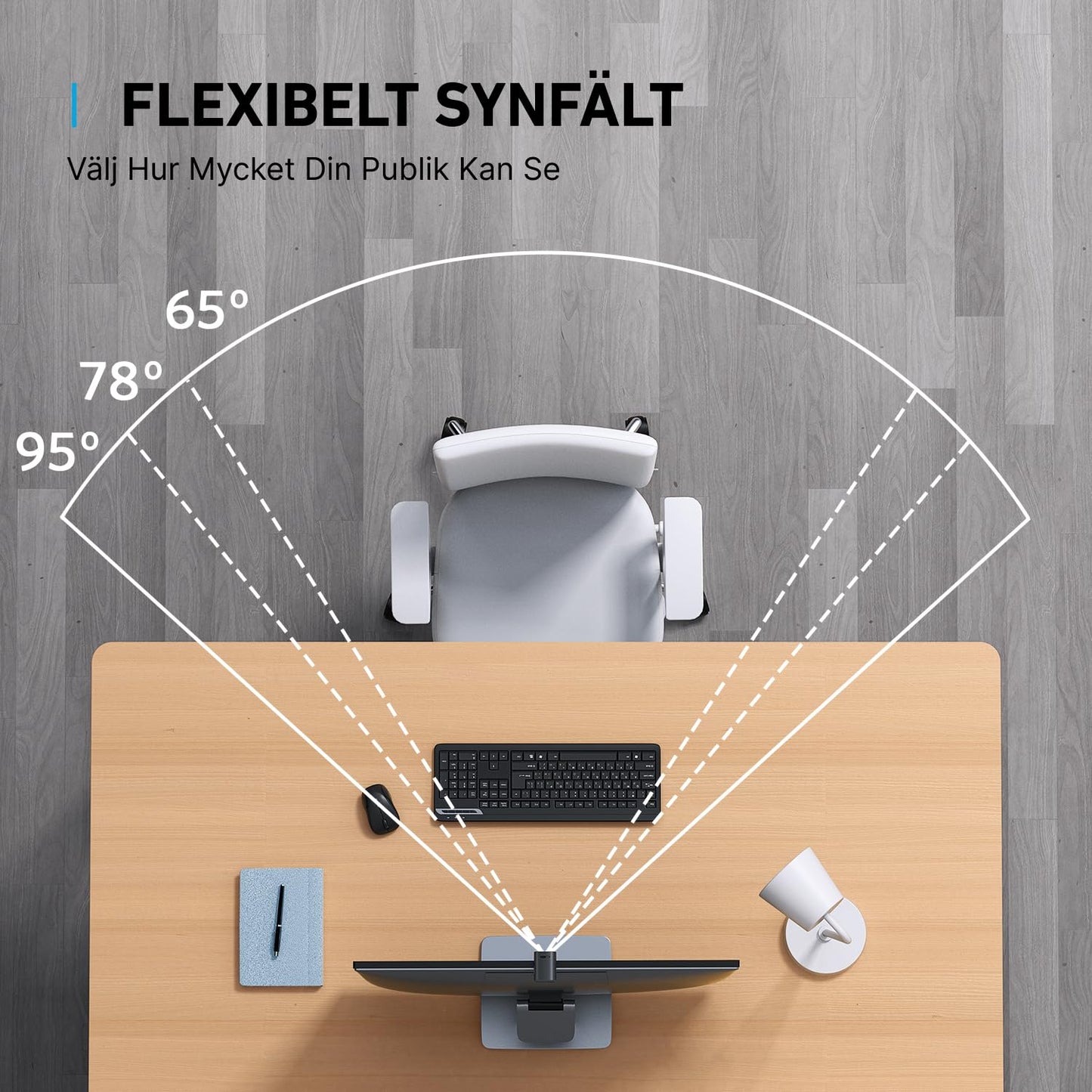 Anker PowerConf C200 2K USB Webcam, Webcam för bärbar dator, datorkamera, med AI-brusreducerande mikrofoner, stereomikrofoner, justerbart synfält, korrigering i svagt ljus, inbyggt sekretesskydd
