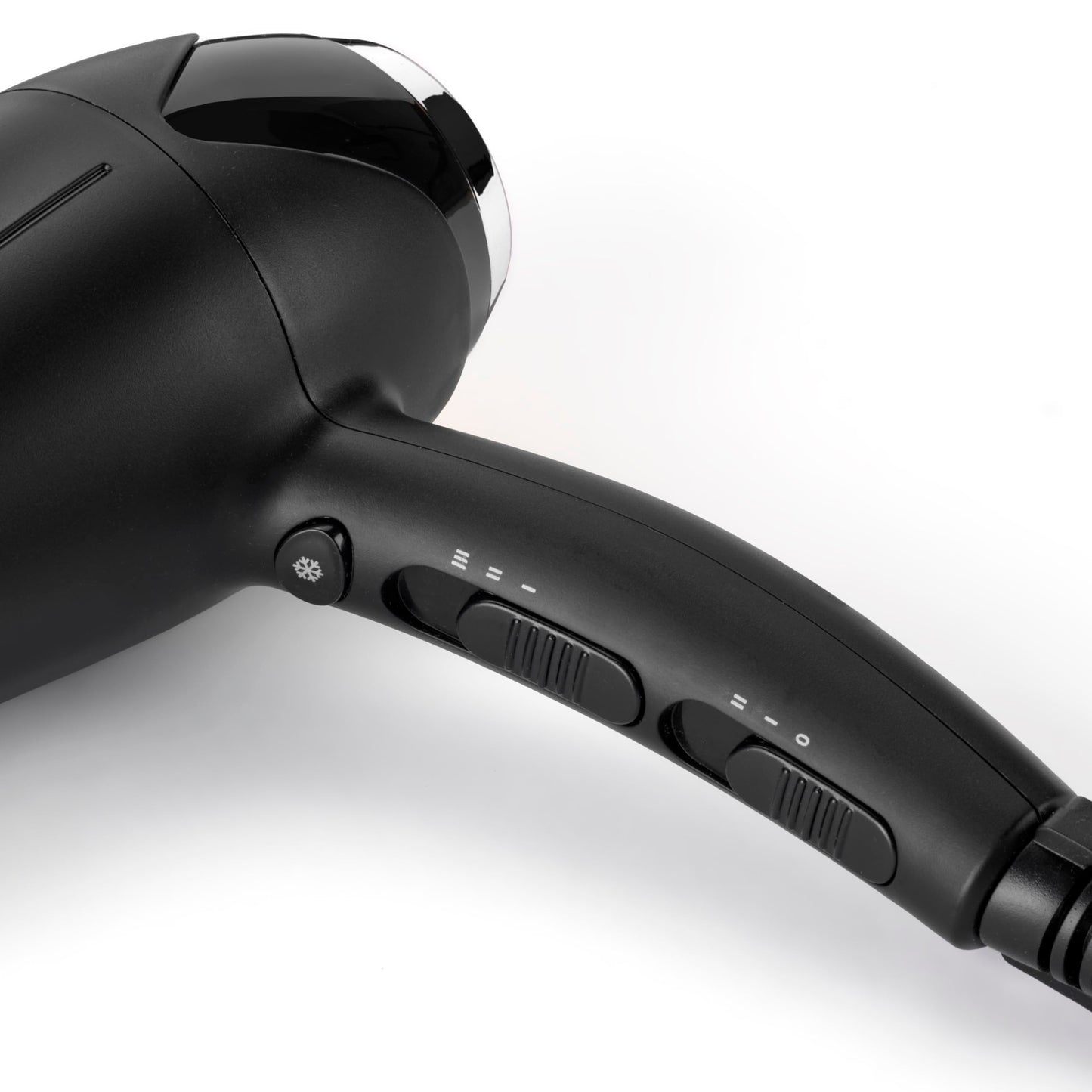 BaByliss Turbo Smooth Hårfön - 2200 W Kraftfull Hårtork, Stor Diffuser, Joniserad Frissfri Styling, 3 Värme- & 2 Hastighetsinställningar, Svart, D572DE