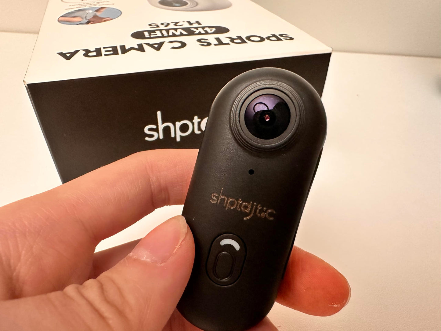 SHPTDJTIC 4K kroppskamera, POV Pro 4K, bärbar kamera med 360° roterande klämma och magnetiskt klipp, 120 minuter för inspelning, ta för konferens, resor, promenad