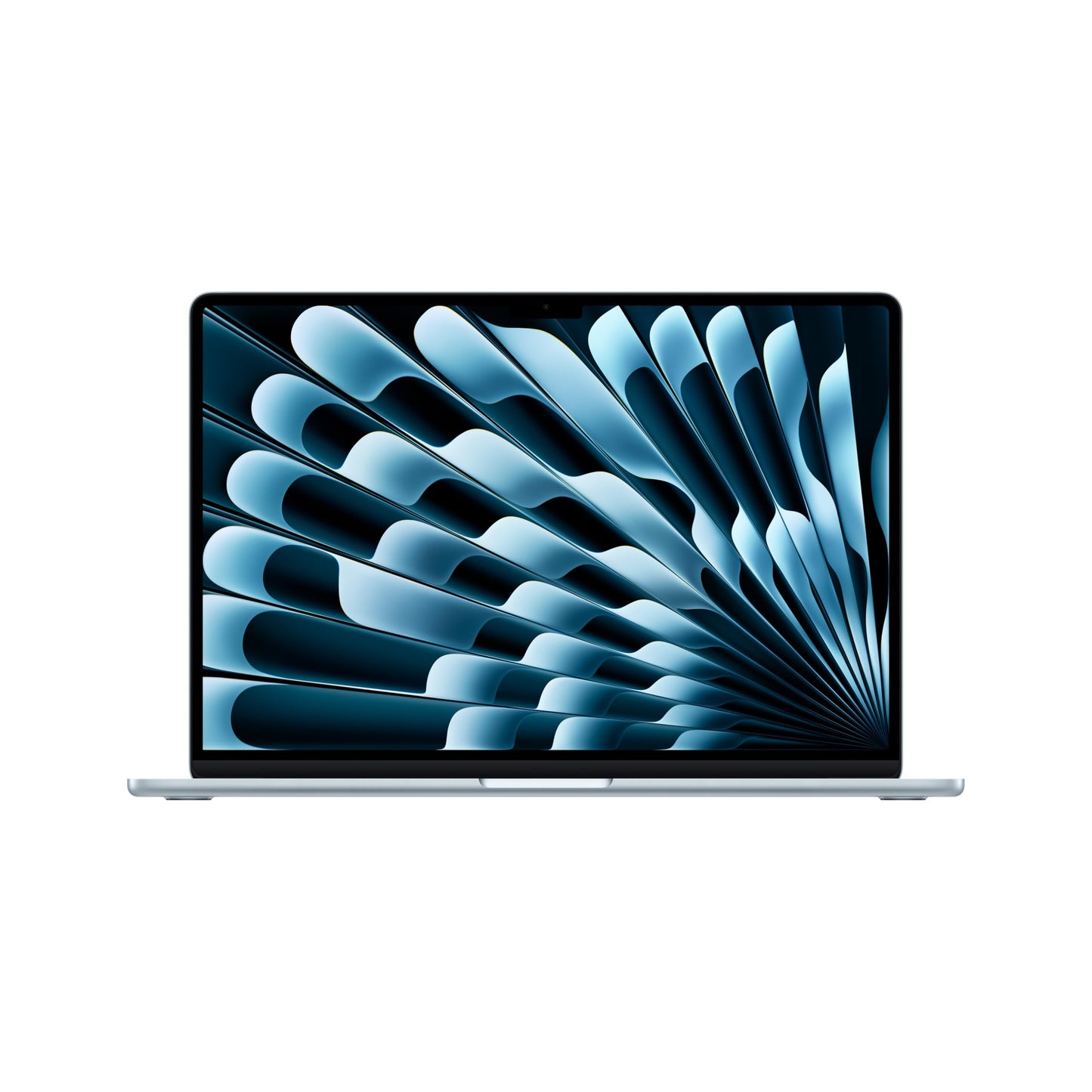 Apple 2025 MacBook Air 15 tum med M4-chip : 15,3-tums Liquid Retina-skärm, 16 GB enhetligt minne, 256 GB SSD-lagring, 12MP Center Stage-kamera, Touch ID, Byggd för Apple Intelligence; himmelsblå