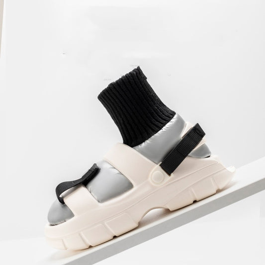 Down Cotton Slippers Women's Winter