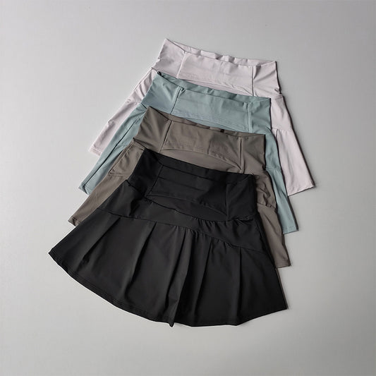 High Top Sports Short Skirt Anti-exposure Shorts With Lining