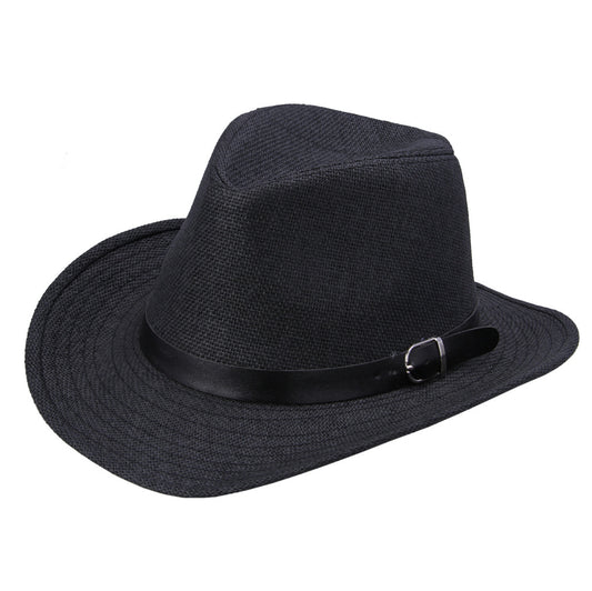 European And American Jazz Outdoor Shade Foldable Straw Hat
