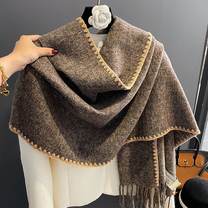 Double Sided Cashmere Thickened Student Neck
