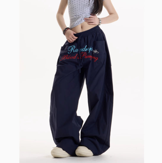 American Retro Hot Girl Wide-leg Casual Pants