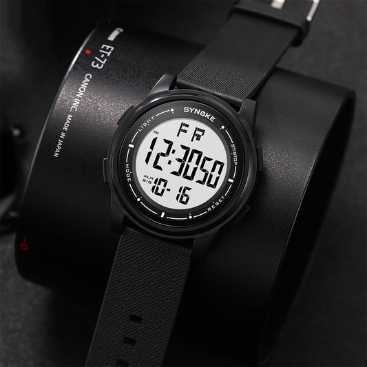Men's Sports Electronic Watch Lightweight Design Large Screen Luminous Student Watch
