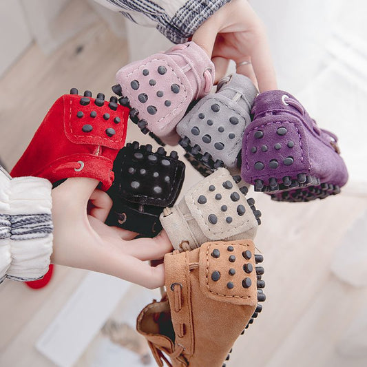 The New Bowknot All-match Leather Breathable Shallow Flat Shoes