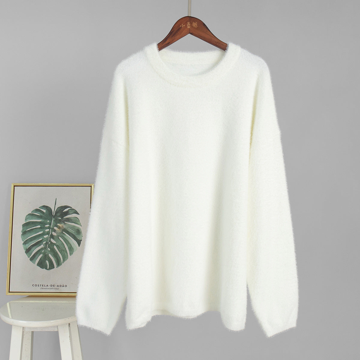 Simple Solid Color Knitted Loose Casual Sweater