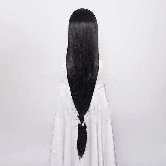 Women's High Temperature Silk Wig 1 Meter Black
