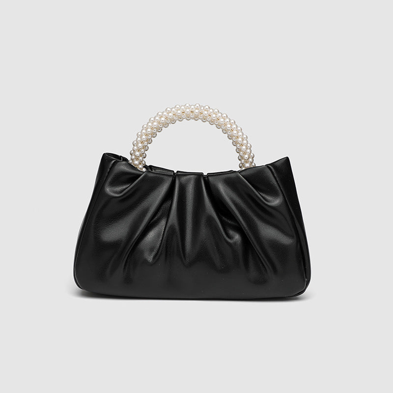 Sød Håndtaske Jomfru Perletaske Dame Mode Alsidig Plisseret Crossbody Cloud Bag Minipung
