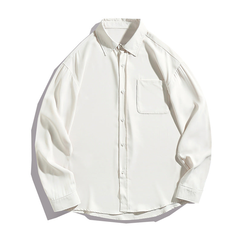 Draping Long-sleeved Shirt Men's Japanese Style Shirt Coat