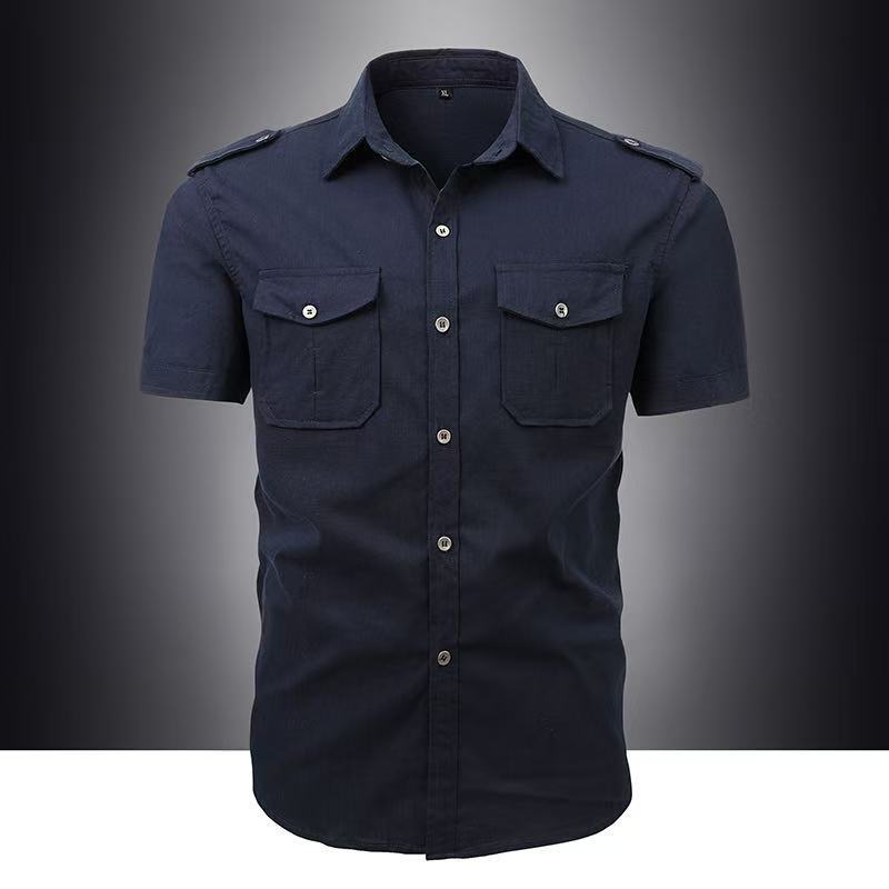 Summer Men's Short-sleeved Shirt Loose