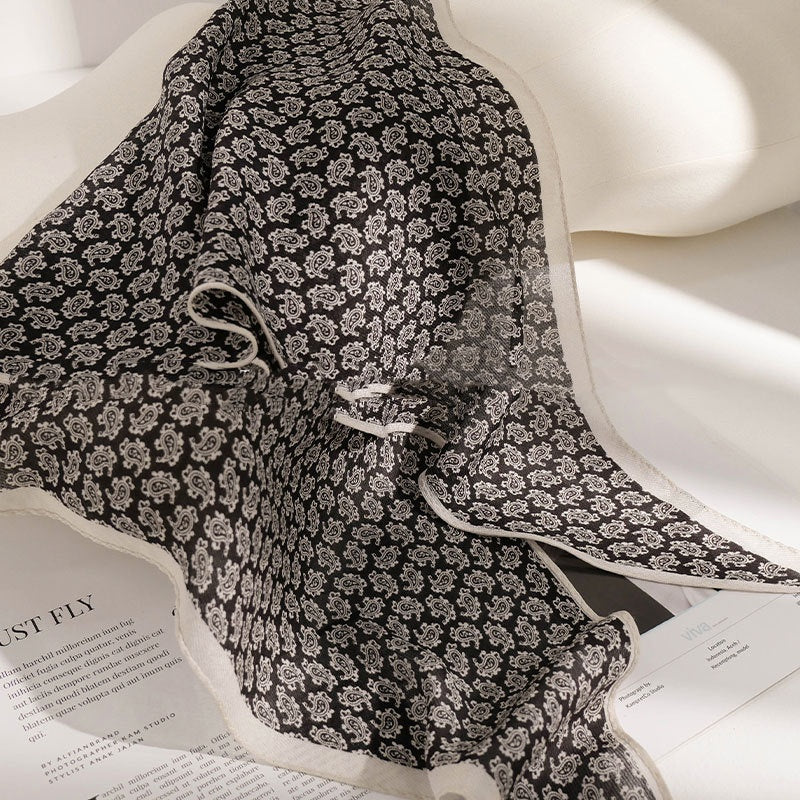 Mulberry Silk Light Skin-friendly Fashion Women's Elegant Decorative Silk Scarf