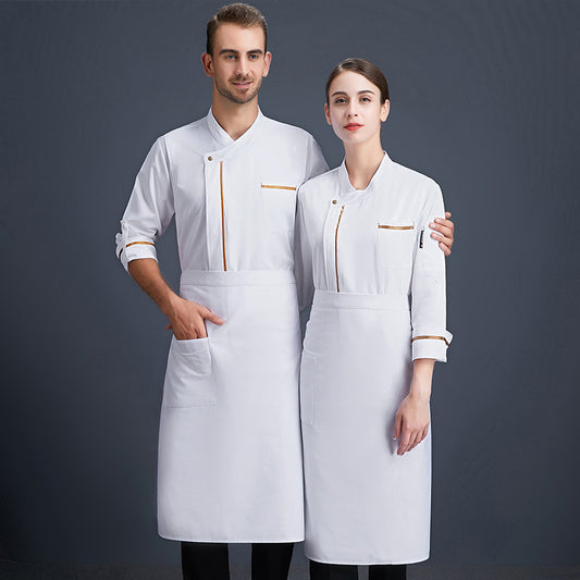 Chef Work Clothes Men's Short-sleeved Breathable High-grade
