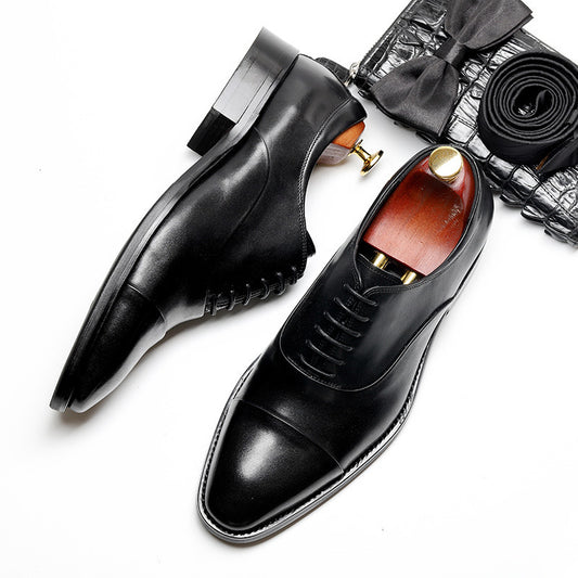New Men's Business Three-joint Casual Formal Leather Shoes