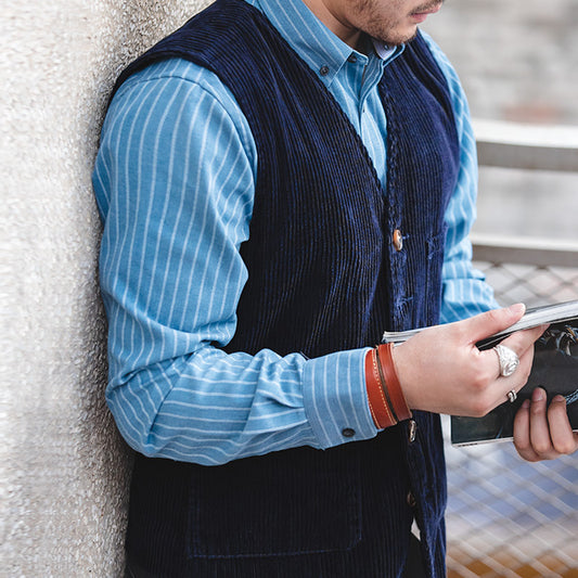 Men's American Retro Vest Corduroy Vest
