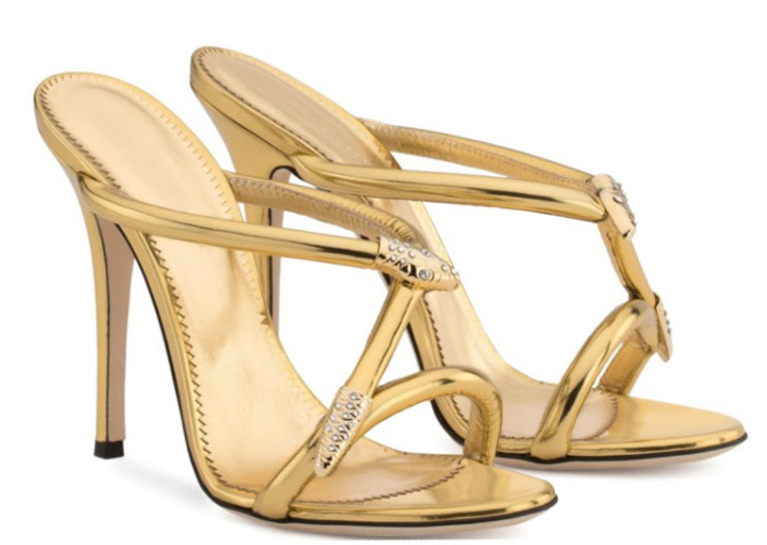 Sorte Stiletter Sandaler