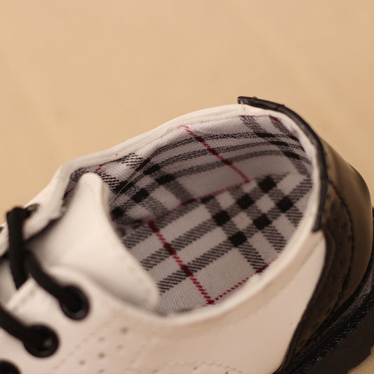 Small Leather Shoes British Style Student Performance Shoe Laces