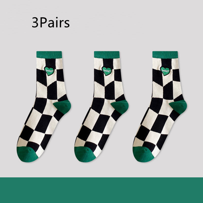 Green Women's Spring And Autumn Stockings