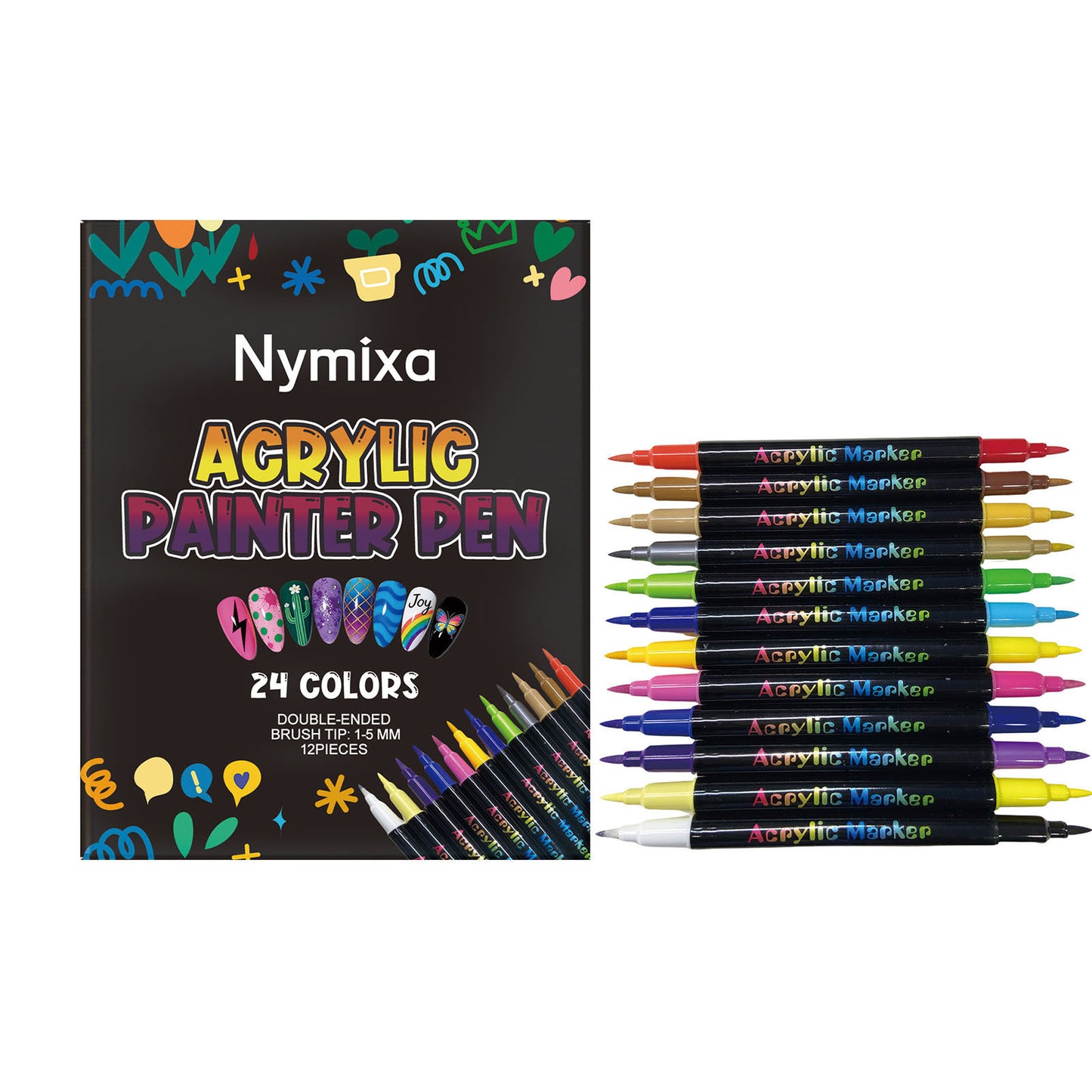 Double-ended Nail Art Pen Set