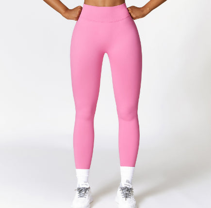 High Waist Hip Lift Brushed Yoga Pants Women's Fitness Pants