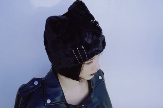 Original Handmade Plush Cat Ears Plush Hat