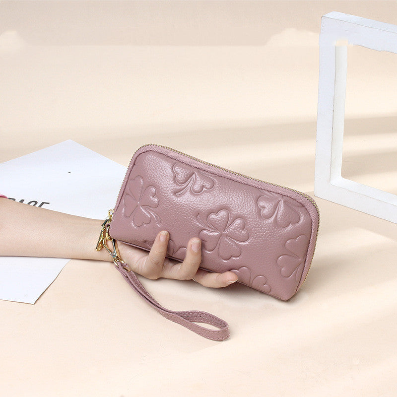 Women's Fashion Head Layer Cowhide Clutch Bag