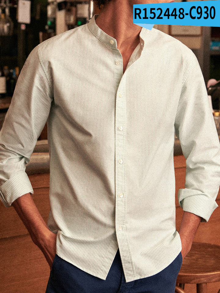Printed Loose Short Pocket Shirt Men's Top