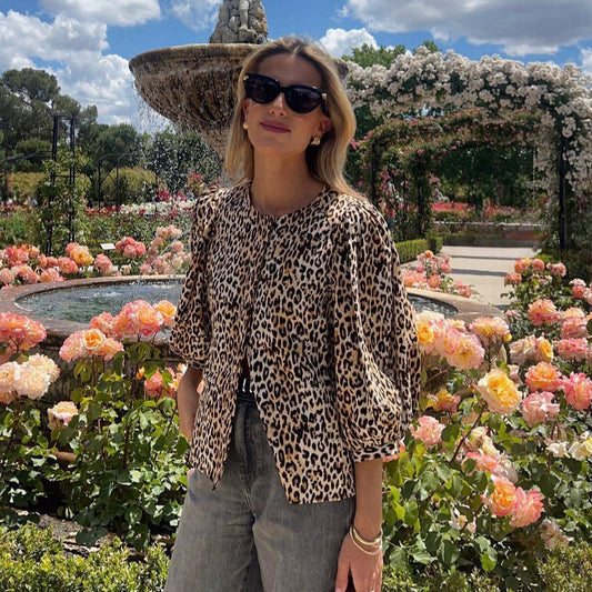 Crew Neck Casual Loose Printed Shirt