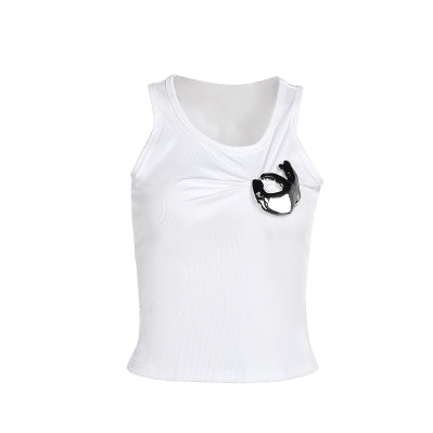 Women's Personalized Pleated Vest Versatile Top