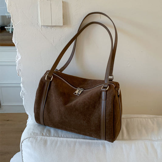Women's Suede Shoulder Large-capacity Crossbody Bag