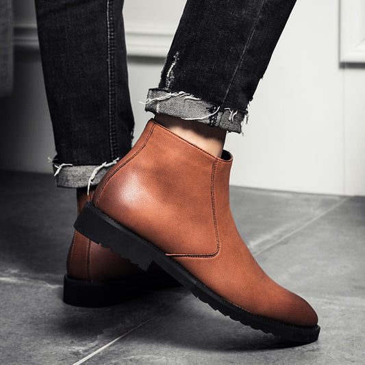 Men's Casual Martin Boots Low Cut Short Boots Tooling Men's Boots