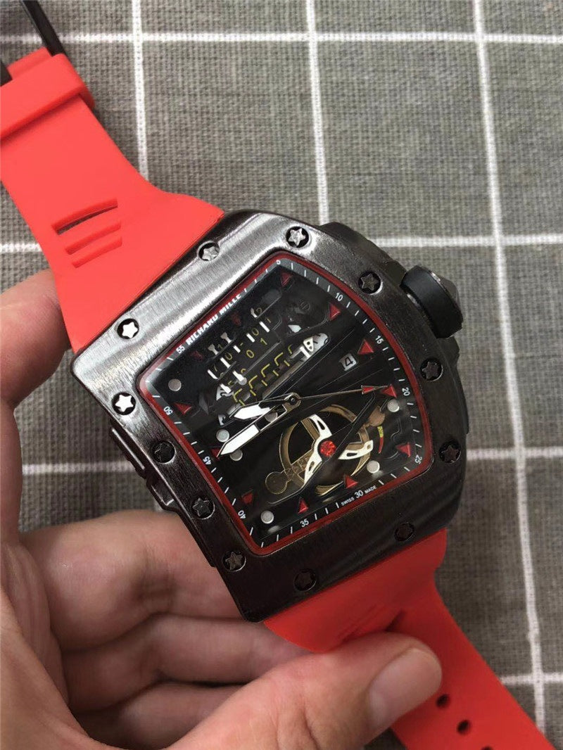 Ghost Head Silicone Belt Quartz Watch