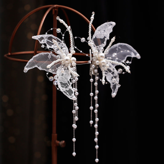 Super Fairy Simple And Smart Lace Beaded Hair Clip
