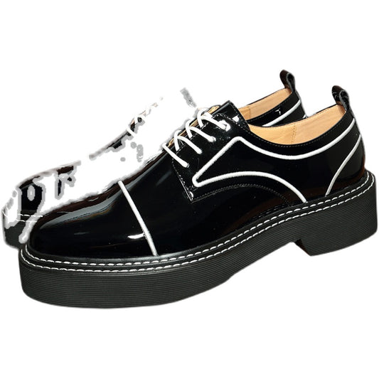 Trendy Thick Oled Inner Heightening Soft Soled Stylist Men's Shoes