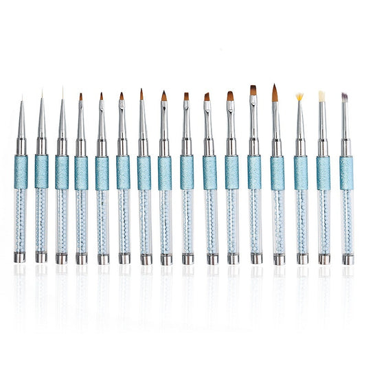 16 Pieces Nail Brush UV Pen Suit
