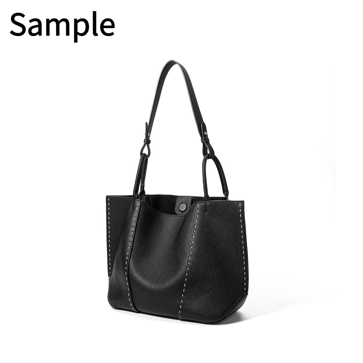 Large Capacity First Layer Cowhide Commuter Hand-carrying Bag Big Bag Shoulder Bag