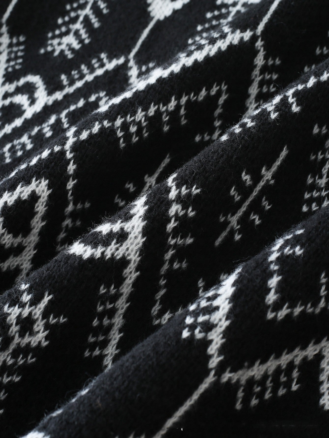 National Fashion Ethnic Style Sweater Autumn And Winter Jacquard Retro Diamond