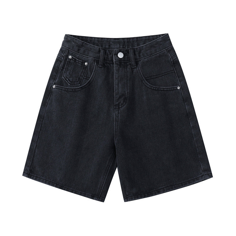 Loose Korean Style High Waist Girl Denim Shorts