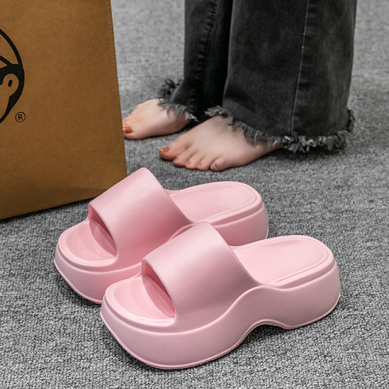 Womens Non-Slip Height-Enhancing Slippers For Home Indoor And Outdoor Wear