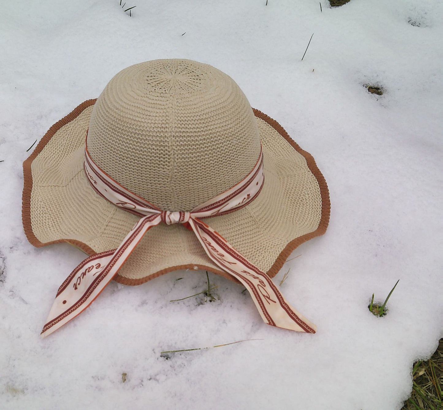 Ladies Summer Wide-brimmed Sunscreen Tricot Bucket Hat