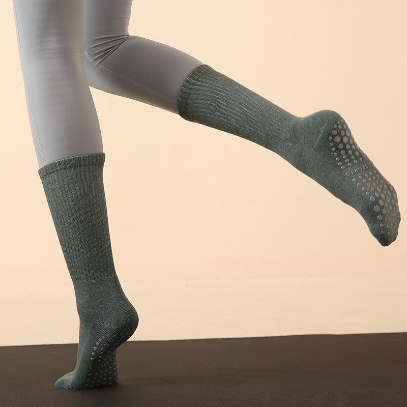 Autumn And Winter Long Tube Yoga Socks And Long Pilates Socks