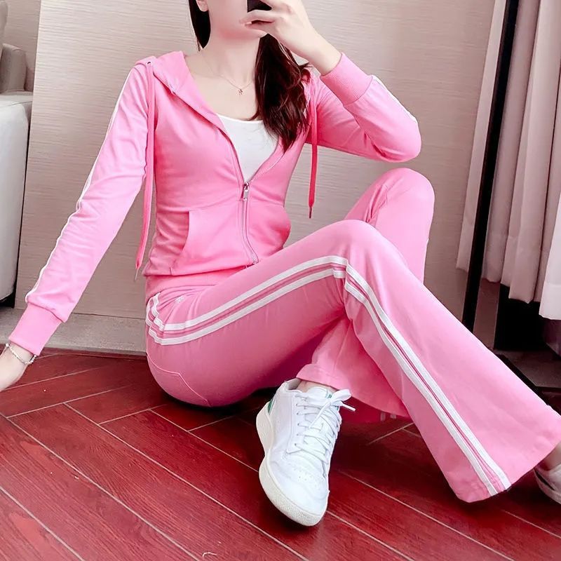 Hooded Sweater Thin Fashion Sportswear Three-piece Set